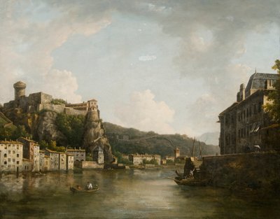 Vue du Château de Pierre-Encise sur le Rhône, Lyon - William Marlow